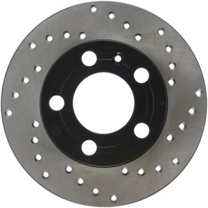 Volkswagen Polo Brake Rotor (1) - Left Rear - Stoptech - Drilled Sport - Black - `03-`18 Volkswagen Polo Brake Rotor (1) - Left Rear - Stoptech - Drilled Sport - Black - `03-`18