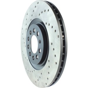 Audi TT Brake Rotor (1) - Front Right - Stoptech - Cryo-Stop Sport Drilled - Black - `99-`07