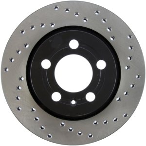 Volkswagen Jetta Brake Rotor (1) - Rear Left - Stoptech - Sport Drilled - Black - `04-`05 Volkswagen Jetta Brake Rotor (1) - Rear Left - Stoptech - Sport Drilled - Black - `04-`05