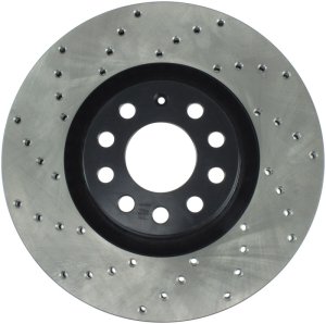 Audi S4 Brake Rotor (1) - Front Right - Stoptech - Drilled Sport - Black - `00-`02 Audi S4 Brake Rotor (1) - Front Right - Stoptech - Drilled Sport - Black - `00-`02