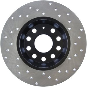 Volkswagen Jetta Brake Rotor (1) - Rear Right - Stoptech - Sport Drilled - Black - `05-`10 Volkswagen Jetta Brake Rotor (1) - Rear Right - Stoptech - Sport Drilled - Black - `05-`10