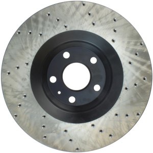 Audi TT Quattro Brake Rotor (1) - Front Right - Stoptech - Drilled Sport - Black - `08-`11
