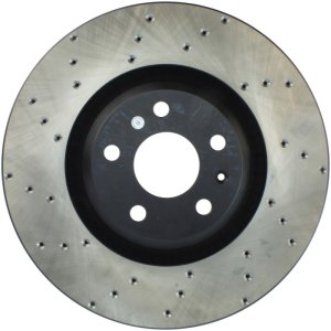 Audi TT Quattro Brake Rotor (1) - Front Right - Stoptech - Drilled Sport - Black - `08-`11 Audi TT Quattro Brake Rotor (1) - Front Right - Stoptech - Drilled Sport - Black - `08-`11