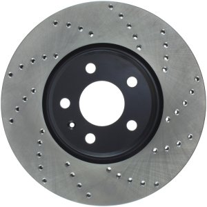 Audi A6 Brake Rotors (2) - Stoptech - Drilled Sport - Black - `12-`19