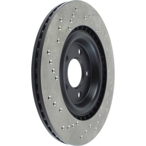 Audi A4 allroad Brake Rotor (1) - Rear Left - Stoptech - Drilled Cryo - Black - `17-`19