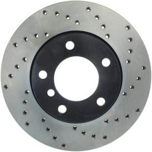 BMW Z3 Brake Rotor (1) - Front Left - Stoptech - Drilled - Black - `97-`02 BMW Z3 Brake Rotor (1) - Front Left - Stoptech - Drilled - Black - `97-`02