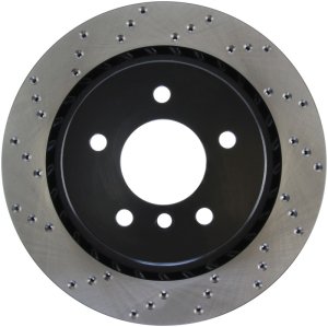 BMW Z3 Brake Rotor (1) - Rear Right - Stoptech - Sport Drilled - Black - `98-`02 BMW Z3 Brake Rotor (1) - Rear Right - Stoptech - Sport Drilled - Black - `98-`02