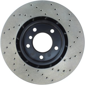 BMW Z3 Brake Rotor (1) - Front Right - Stoptech - Drilled Sport - Black - `98-`02