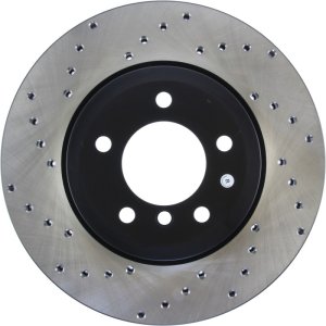 BMW 330Ci Brake Rotor (1) - Front Right - Stoptech - Cryo Drilled - Black - `00-`07