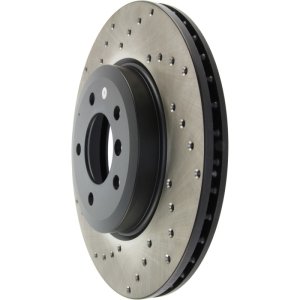 BMW 330Ci Brake Rotor (1) - Front Right - Stoptech - Cryo Drilled - Black - `00-`07