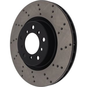 BMW M3 Brake Rotor (1) - Front Left - Stoptech - Sport Cryo Drilled - Black - `01-`06