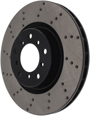 BMW M3 Brake Rotor (1) - Front Right - Stoptech - Drilled Sport - Black - `01-`06