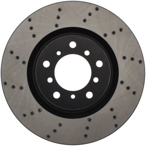 BMW M3 Brake Rotor (1) - Front Right - Stoptech - Drilled Sport - Black - `01-`06