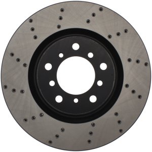 BMW M3 Brake Rotor (1) - Front Right - Stoptech - Drilled Sport - Black - `01-`06