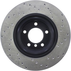 BMW X1 Brake Rotor (1) - Front Right - Stoptech - Drilled Sport - Black - `10-`14