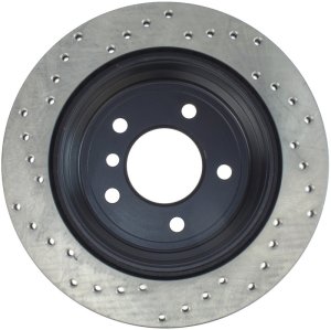 BMW X1 Brake Rotor (1) - Rear Left - Stoptech - Drilled Sport - Black - `10-`15