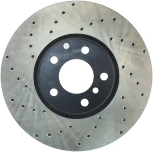 BMW X6 Brake Rotors (1) - Front Right - Stoptech - Drilled Sport - Black - `08-`10