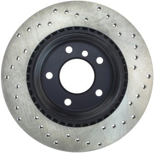 BMW 1 Series Brake Rotors (1) - Rear Right - Stoptech - Drilled - Black - `05-`11
