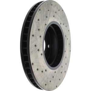 BMW 6 Series Brake Rotor (1) - Front Left - Stoptech - Sport Cryo Cross-Drilled - Black - `12-`18