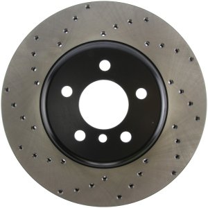 BMW ActiveHybrid 7 Brake Rotor (1) - Rear Right - Stoptech - Drilled Sport - Black - `13-`15