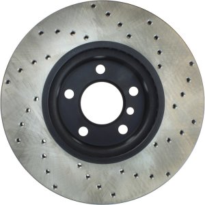 BMW X3 Brake Rotor (1) - Front Right - Stoptech - Cryo Drilled Sport - Black - `11-`16