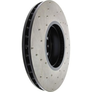 BMW ActiveHybrid 3 Brake Rotor (1) - Front Left - Stoptech - Sport Cryo Drilled - Black - `13-`15