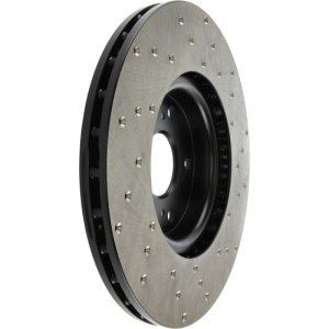 Acura TL Brake Rotor (1) - Front Right - Stoptech - Sport Cryo Drilled - Black - `04-`08