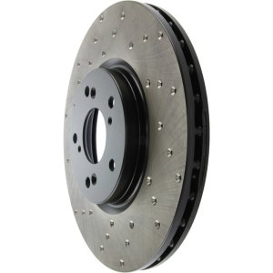 Acura TL Brake Rotor (1) - Front Right - Stoptech - Sport Cryo Drilled - Black - `04-`08