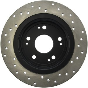 Honda HR-V Brake Rotor (1) - Rear Right - Stoptech - Drilled Sport - Black - `16-`19