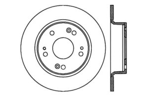 Honda HR-V Brake Rotor (1) - Rear Right - Stoptech - Drilled Sport - Black - `16-`19