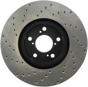 Acura MDX Brake Rotors (1) - Front Left - Stoptech - Drilled Sport - Black - `07-`13