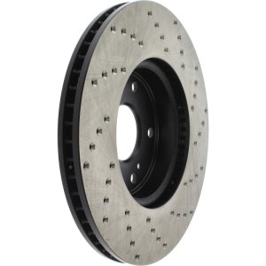 Honda Accord Brake Rotor (1) - Front Right - Stoptech - Cryo Drilled Sport - Black - `13-`20