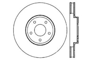 Infiniti M45 Brake Rotor (1) - Front Right - Stoptech - Drilled Sport - Black - `06-`10