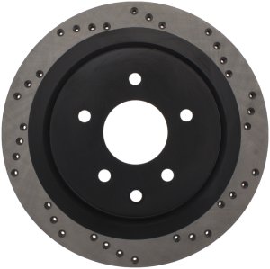 Infiniti G25 Brake Rotor (1) - Rear Right - Stoptech - Sport Drilled - Black - `11-`12