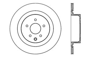 Infiniti G35 Brake Rotor (1) - Rear Left - Stoptech - Drilled Sport - Black - `07-`08