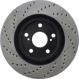 Scion iM Brake Rotor (1) - Front Left - Stoptech - Sport Cryo Drilled - Black - 2016
