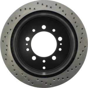 Toyota Tundra Brake Rotor (1) - Rear Right - Stoptech - Sport Cryo Drilled - Black - `07-`19 Toyota Tundra Brake Rotor (1) - Rear Right - Stoptech - Sport Cryo Drilled - Black - `07-`19