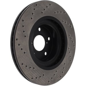 Scion FR S Brake Rotor (1) - Front Right - Stoptech - Drilled Sport Cryo - Black - `13-`16