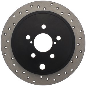 Scion FR S Brake Rotor (1) - Rear Left - Stoptech - Drilled - Black - `13-`16