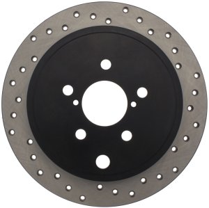 Scion FR S Brake Rotor (1) - Rear Right - Stoptech - Drilled Sport - Black - `13-`16