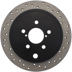 Scion FR S Brake Rotor (1) - Rear Right - Stoptech - Drilled Sport - Black - `13-`16