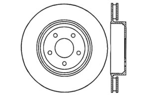 Jeep Commander Brake Rotor (1) - Front Left - Stoptech - Sport Cryo Cross Drilled - Black - `06-`10 Jeep Commander Brake Rotor (1) - Front Left - Stoptech - Sport Cryo Cross Drilled - Black - `06-`10