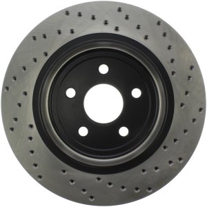 Dodge Durango Brake Rotor (1) - Front Left - Stoptech - Sport Cross Drilled - Black - `17-`20