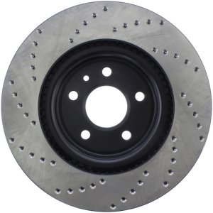 Ford Taurus Brake Rotor (1) - Front Left - Stoptech - Drilled Sport Rotor - Black - `11-`19