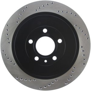 Ford Shelby GT500 Brake Rotor (1) - Rear Right - Stoptech - Drilled Sport Rotor - Black - `13-`14