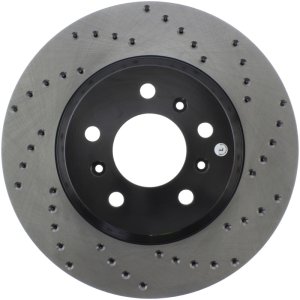 Chevrolet Impala Brake Rotor (1) - Front Left - Stoptech - Drilled Sport - Black - `06-`13