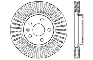 Buick LaCrosse Brake Rotor(s) (1) - Front Right - Stoptech - Drilled Sport - Black - `10-`16