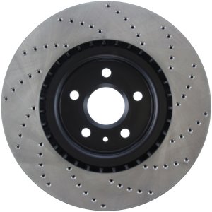Buick Regal Brake Rotor(1) - Front Right - Stoptech - Drilled Sport - Black - `12-`13