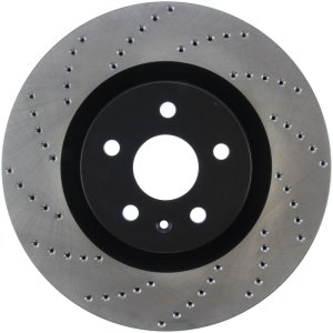 Buick Regal Brake Rotor(1) - Front Right - Stoptech - Drilled Sport - Black - `12-`13