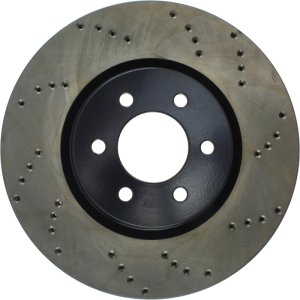 Dodge Viper Brake Rotor (1) - Front Left - Stoptech - Drilled + Cryo - Black - `92-`02 Dodge Viper Brake Rotor (1) - Front Left - Stoptech - Drilled + Cryo - Black - `92-`02